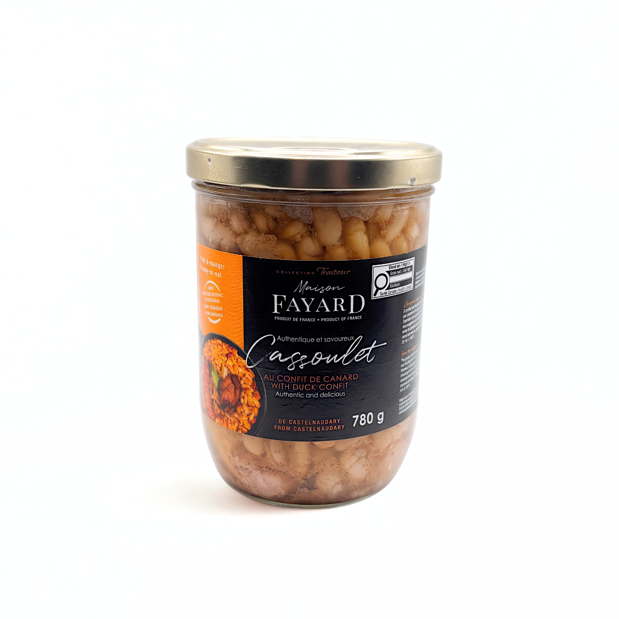 cassoulet au confit de canard 780g Maison Fayard